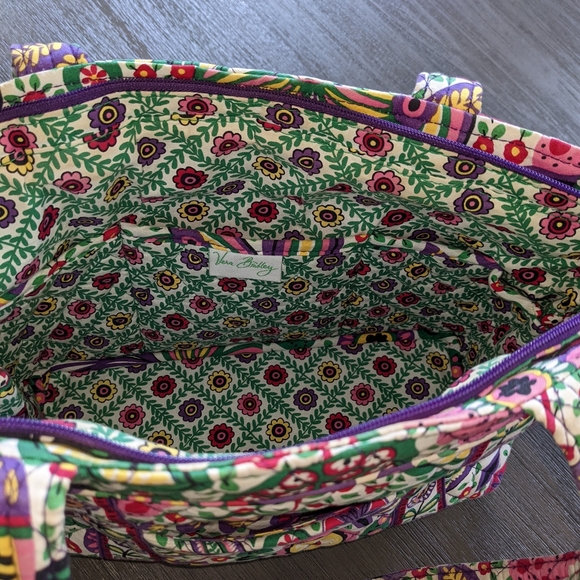VERA BRADLEY Retired Viva la Vera Floral Quilted Cloth Purse - Picture 5 of 5